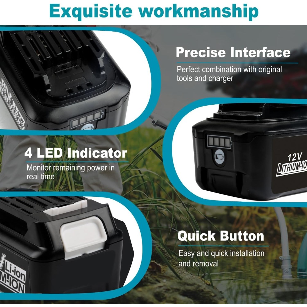 10.8V 12V 6A Rechargeable Repl - Makita Drill Hp1640 review and price